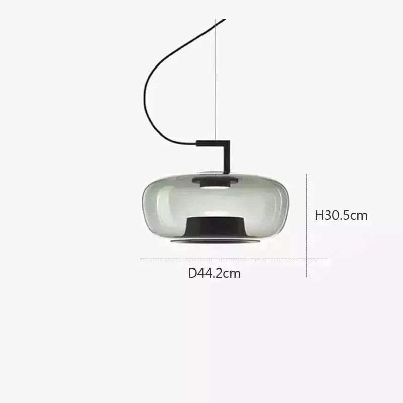 Luminaires Salle à Manger en Verre | Éclat - Designix Suspension luminaire 30cm | Vert Tricolors
