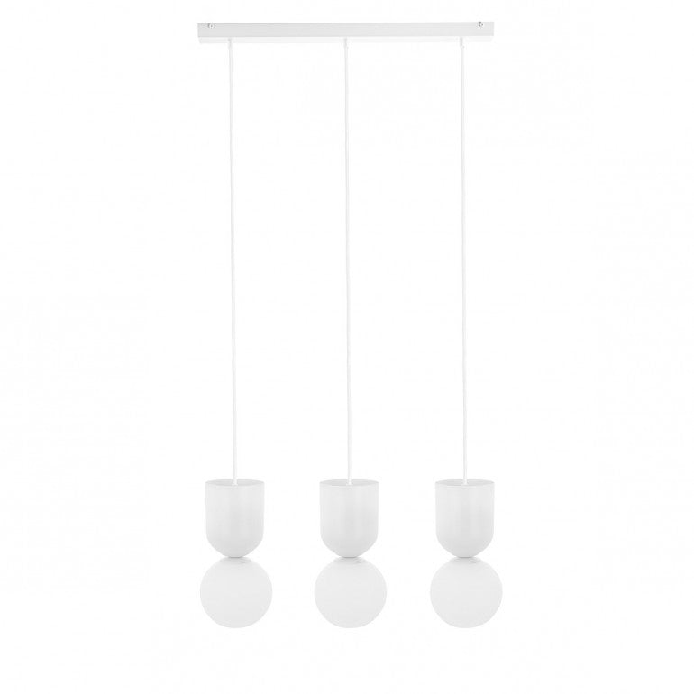 Suspension luminaire LUOTI 3L Blanc