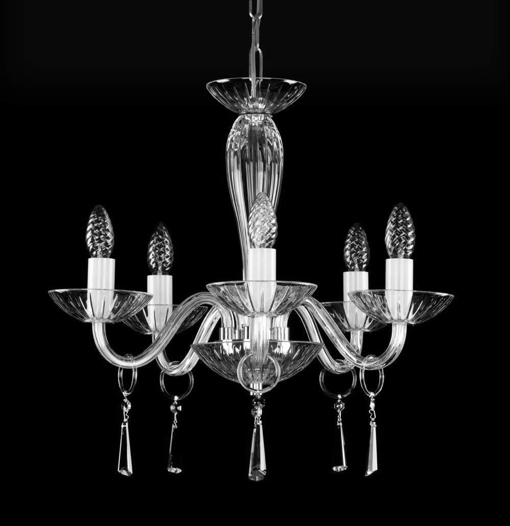 Lustre en verre transparent L147CE
