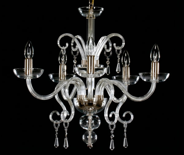 AL058 clear glass chandelier