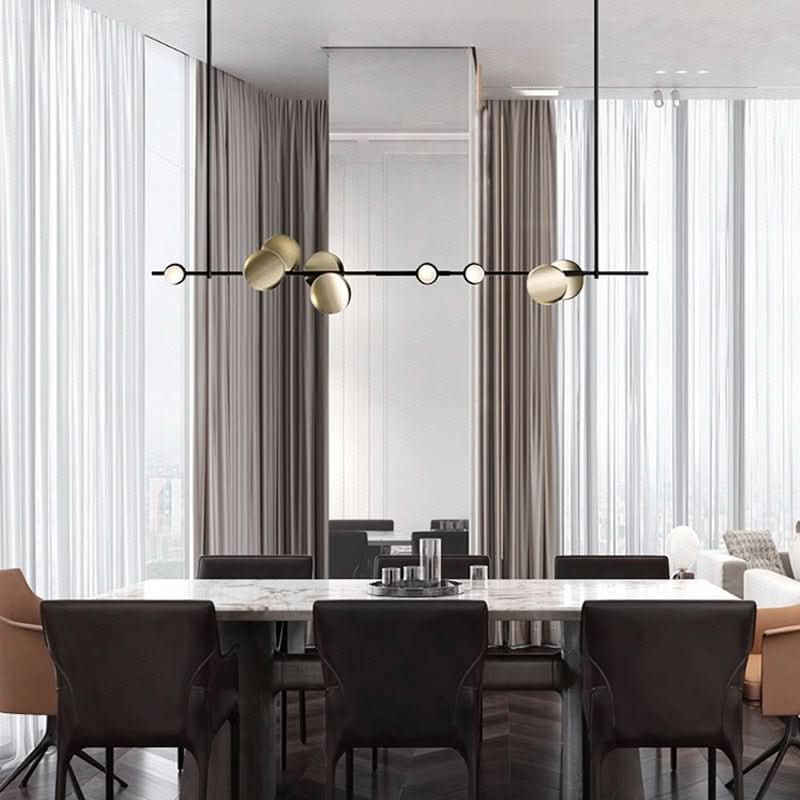 Lustre Long | Daly - Designix Lustre Noir 120 cm