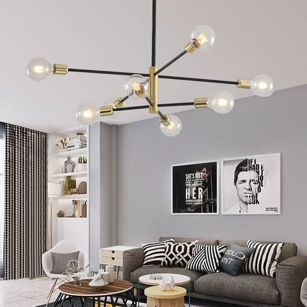 Multi-Bulb Chandelier | Metallic Glow