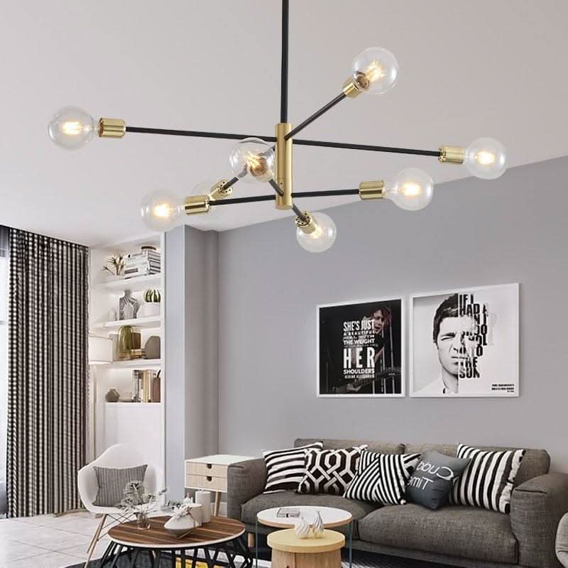 Multi-Bulb Chandelier | Metallic Glow