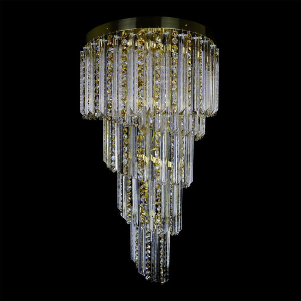 LW804120100COLOR spiral crystal pendant light