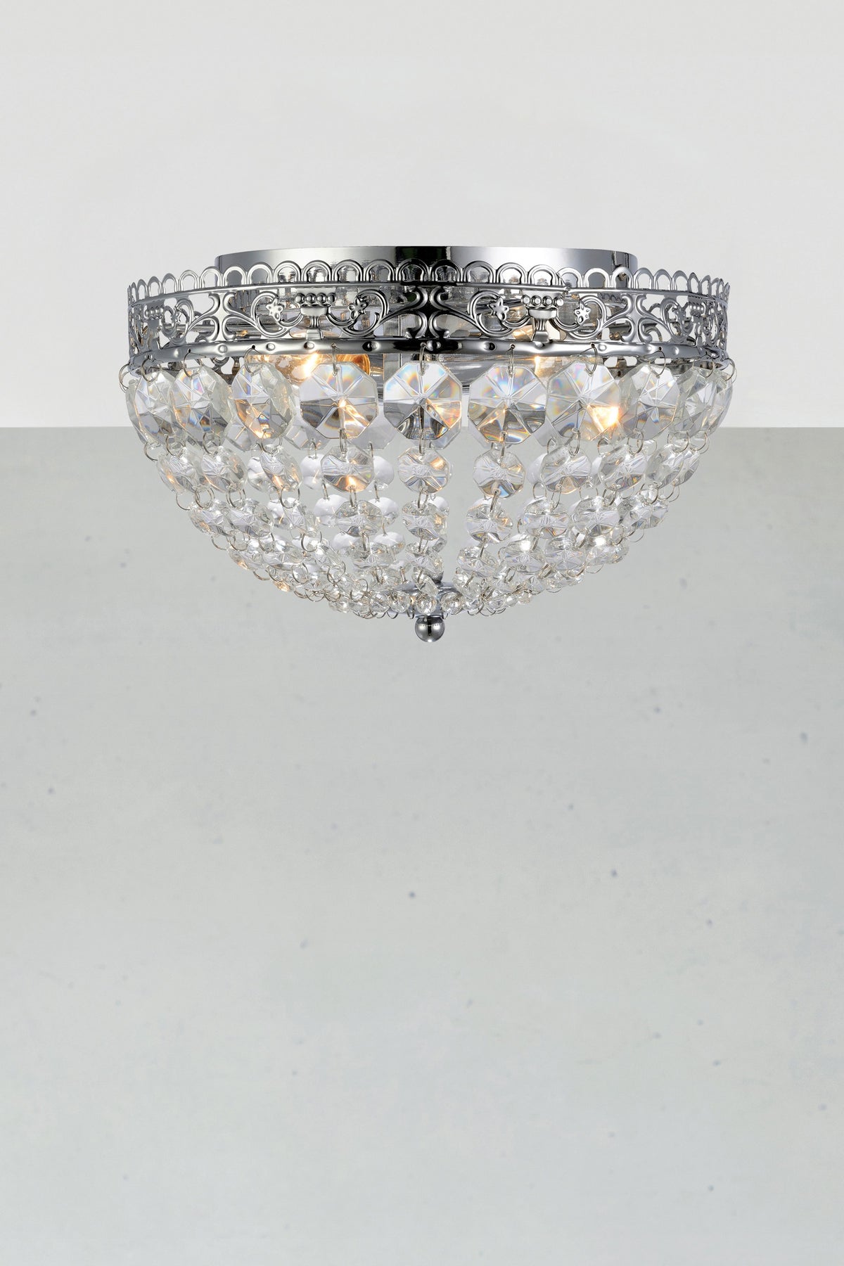 Plafonnier Saxholm 2 lumières en cristal
