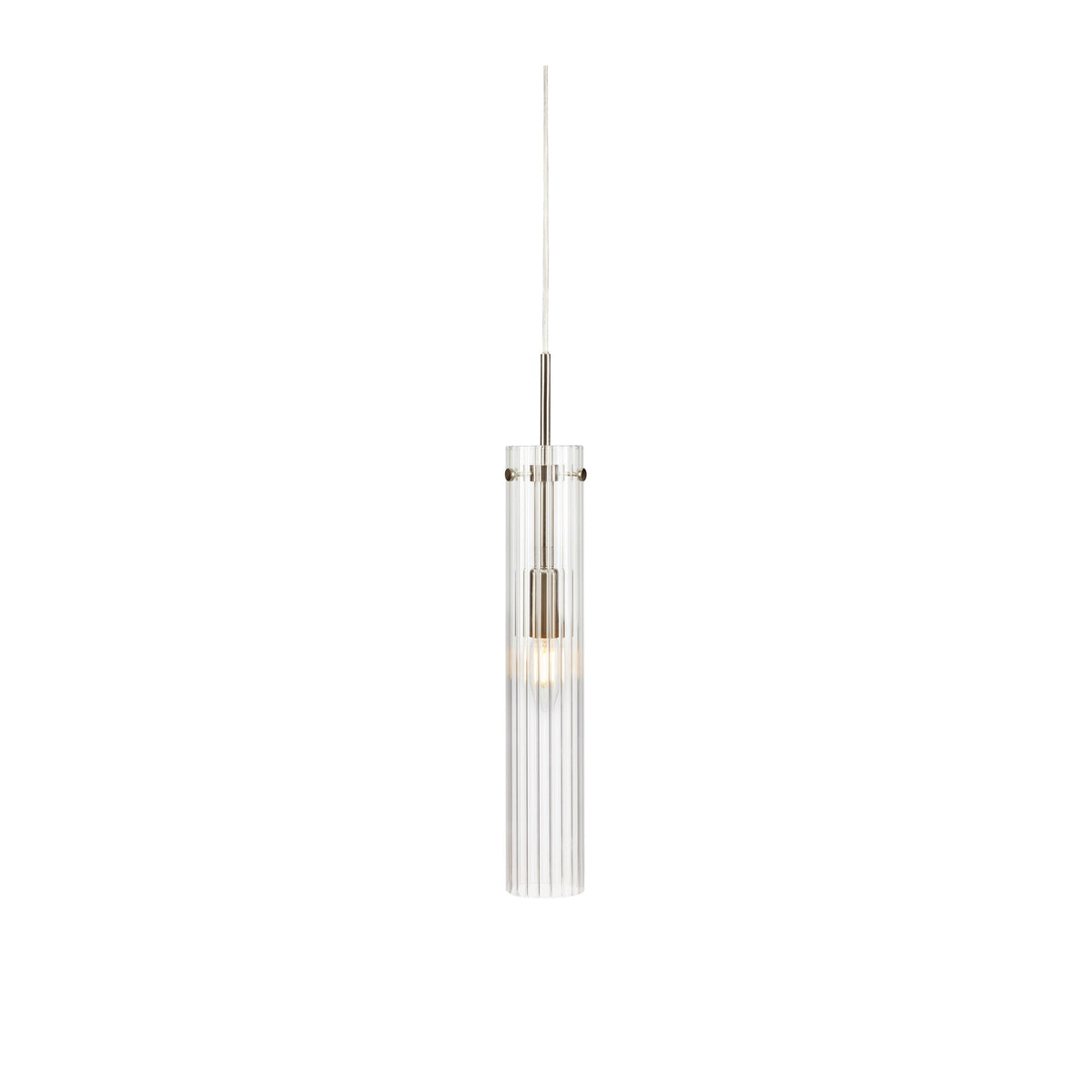 Suspension de fenêtre Tubo en acier et verre transparent