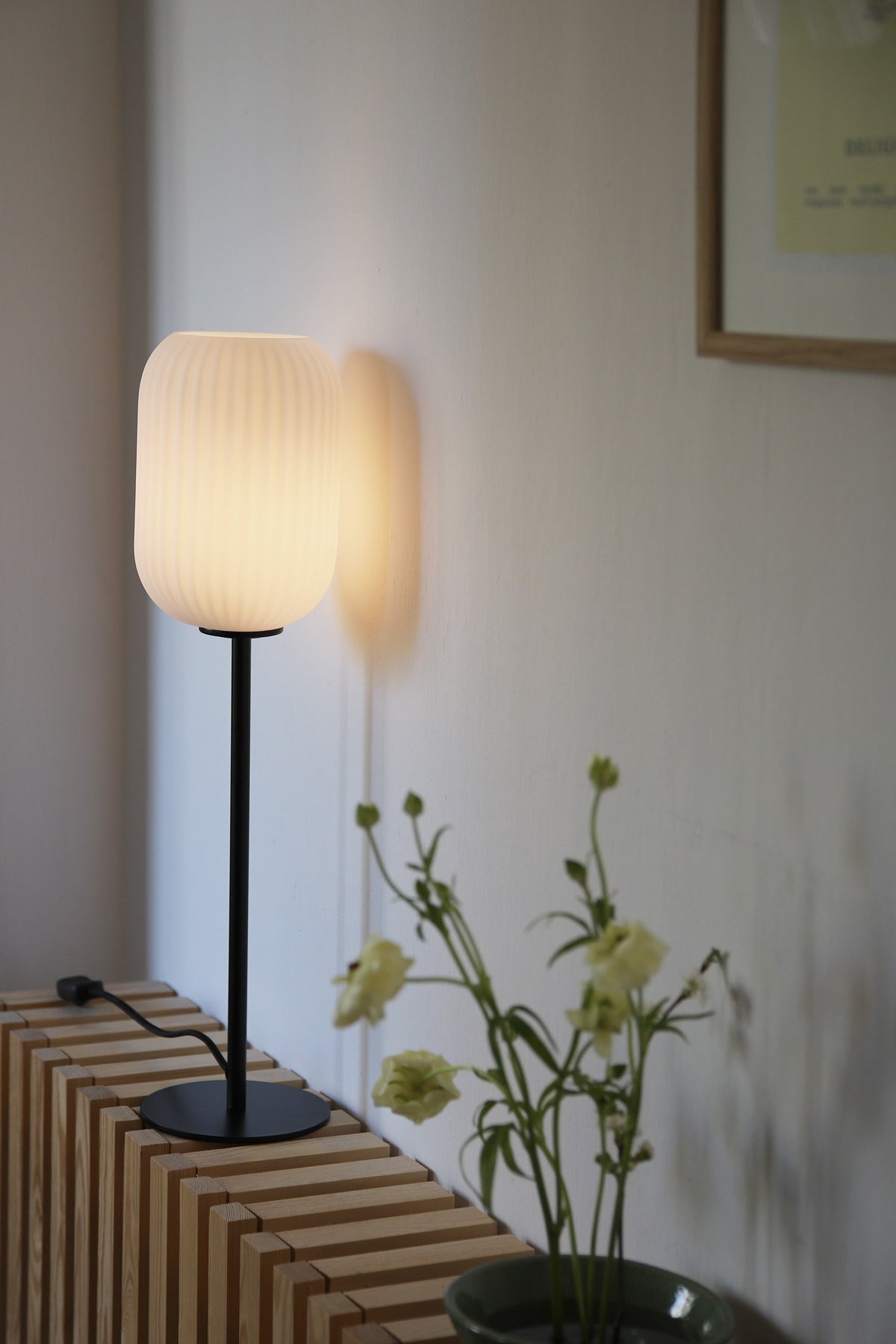 Lampe à poser Cava en verre