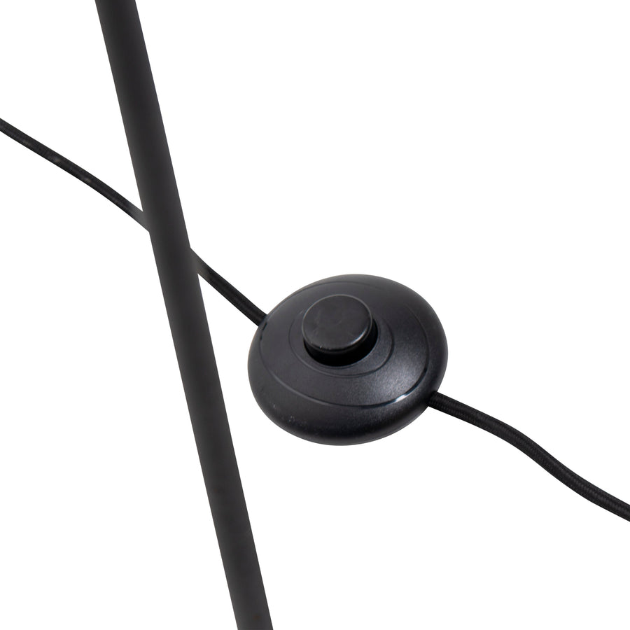 Lampadaire Stelo noir, verre