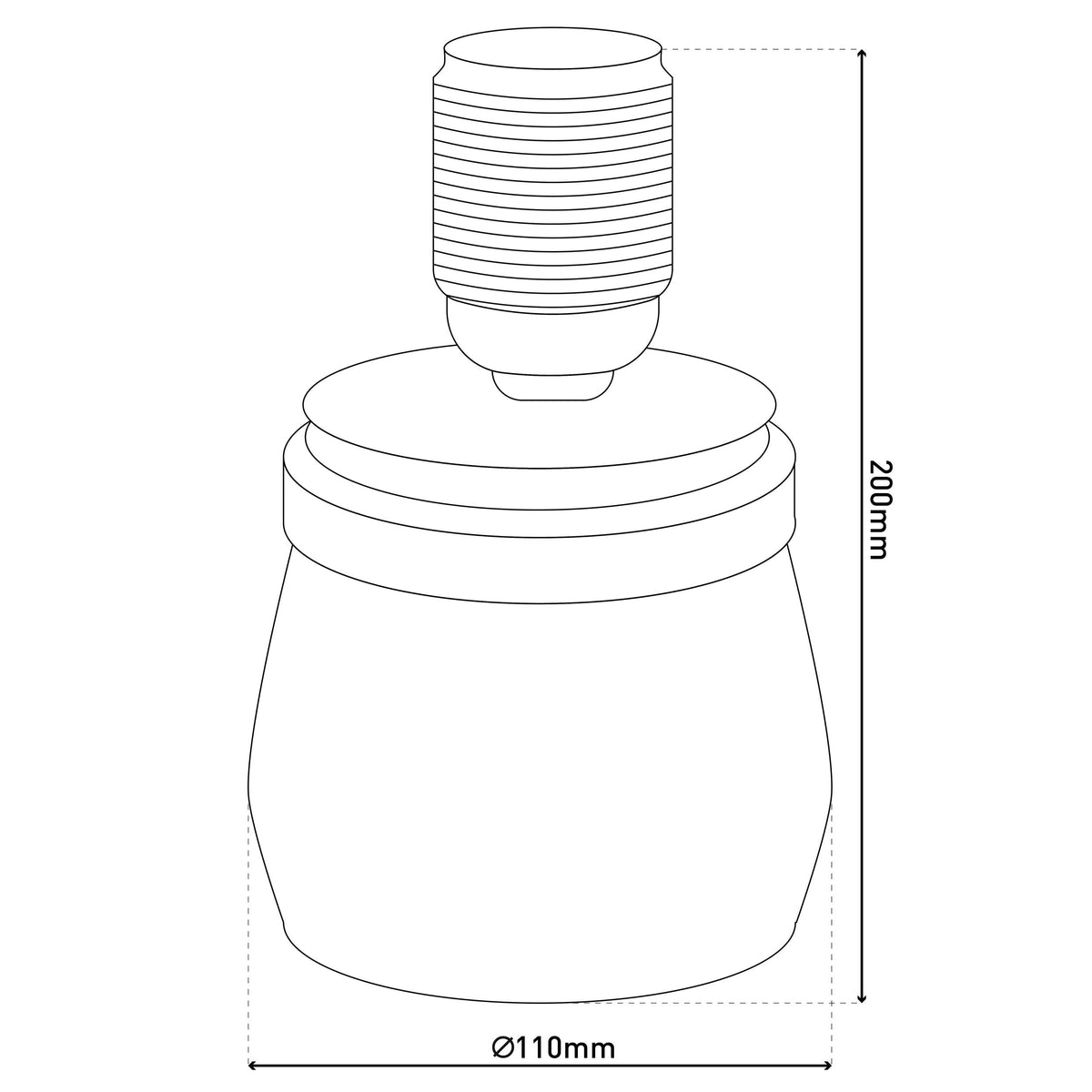 Lampe à poser MAX transparente