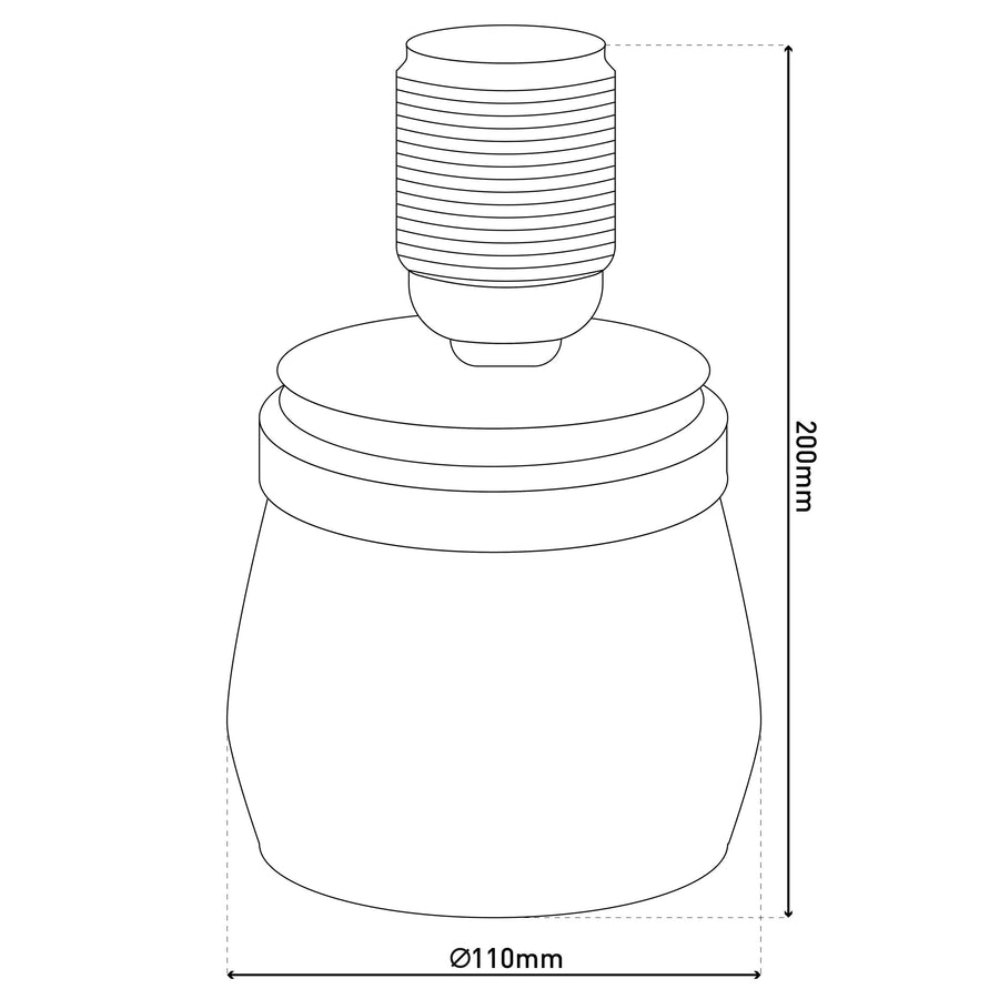 Lampe à poser MAX transparente