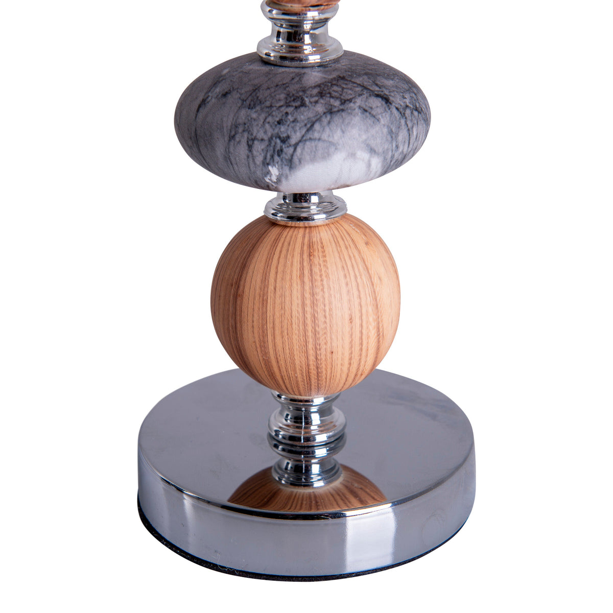 Lampe à poser Araga grise, tissu