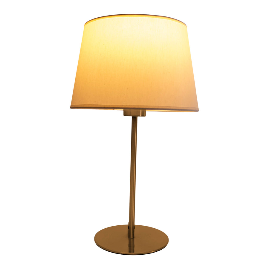 Lampe à poser Bologna laiton, tissu