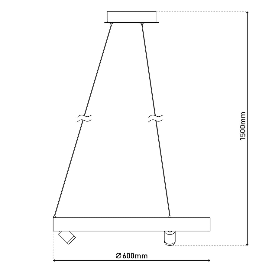 Suspension Tristan aluminium