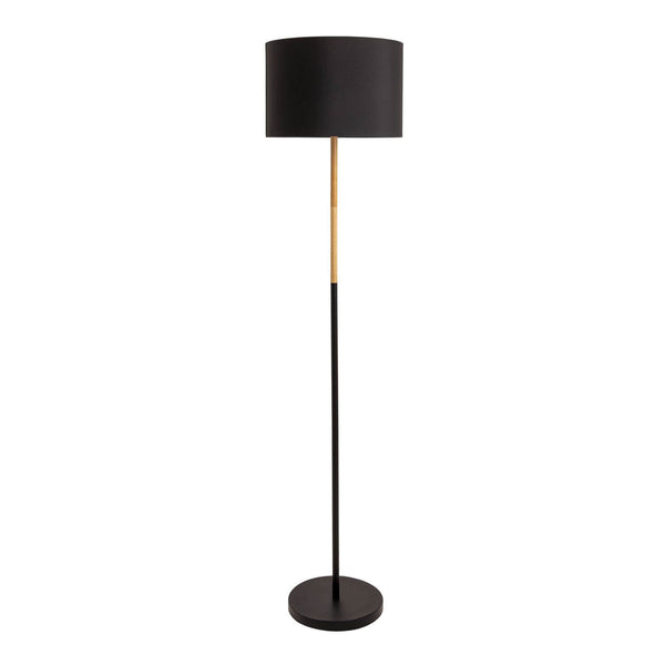 Lampadaire Tessile noir, tissu