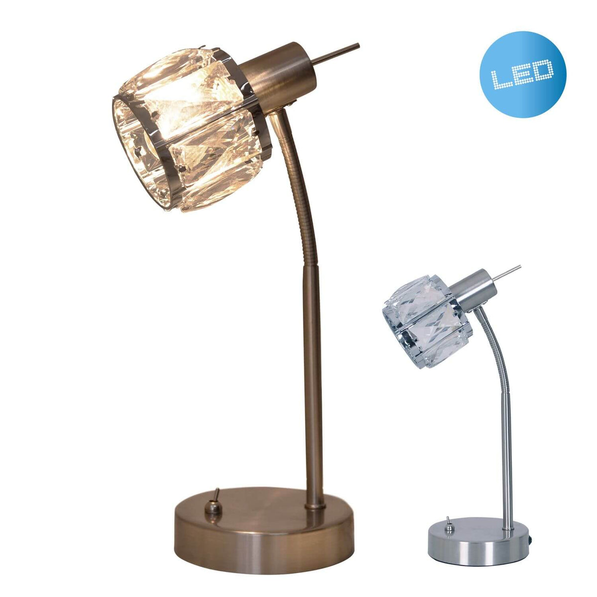 Lampe à poser Josefa transparente
