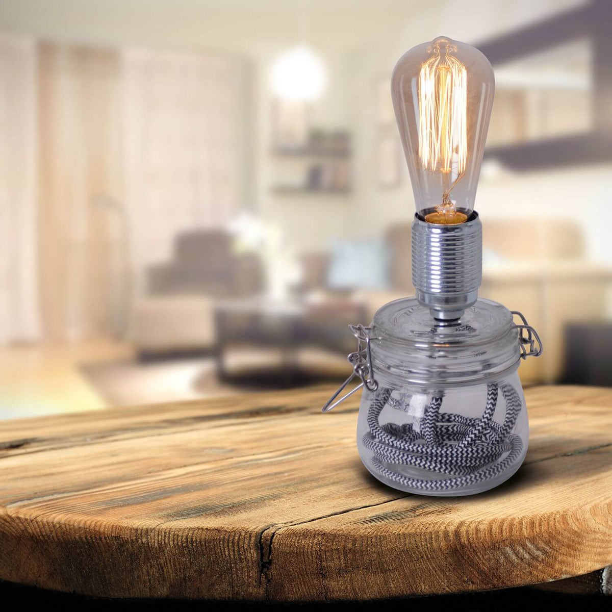 Lampe à poser MAX transparente