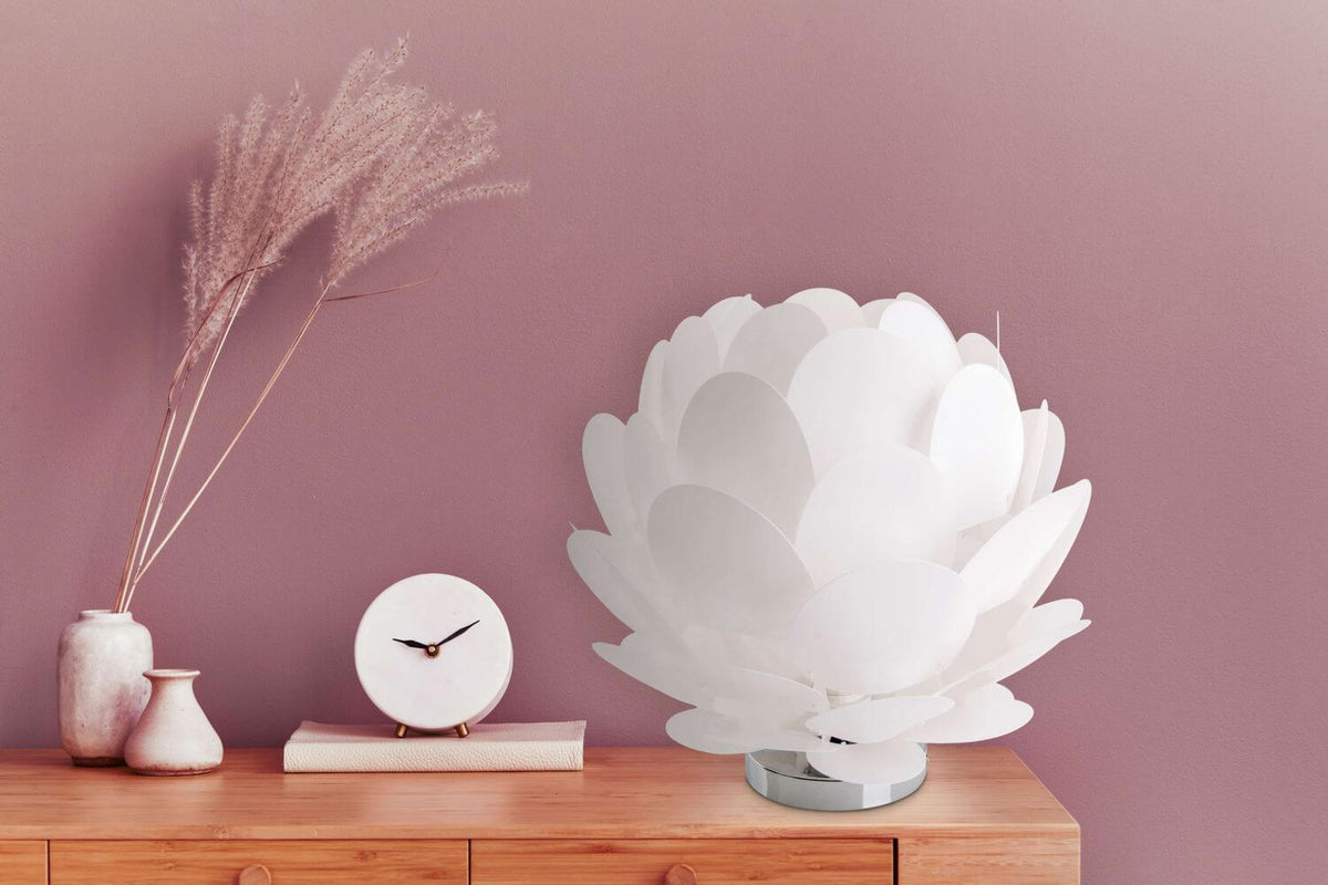 Lampe à poser Fora blanche