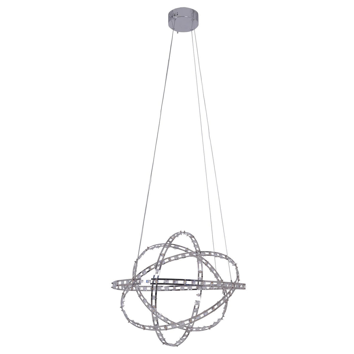 Suspension Cosmos chromée