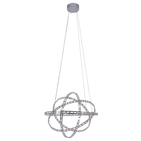 Suspension Cosmos chromée