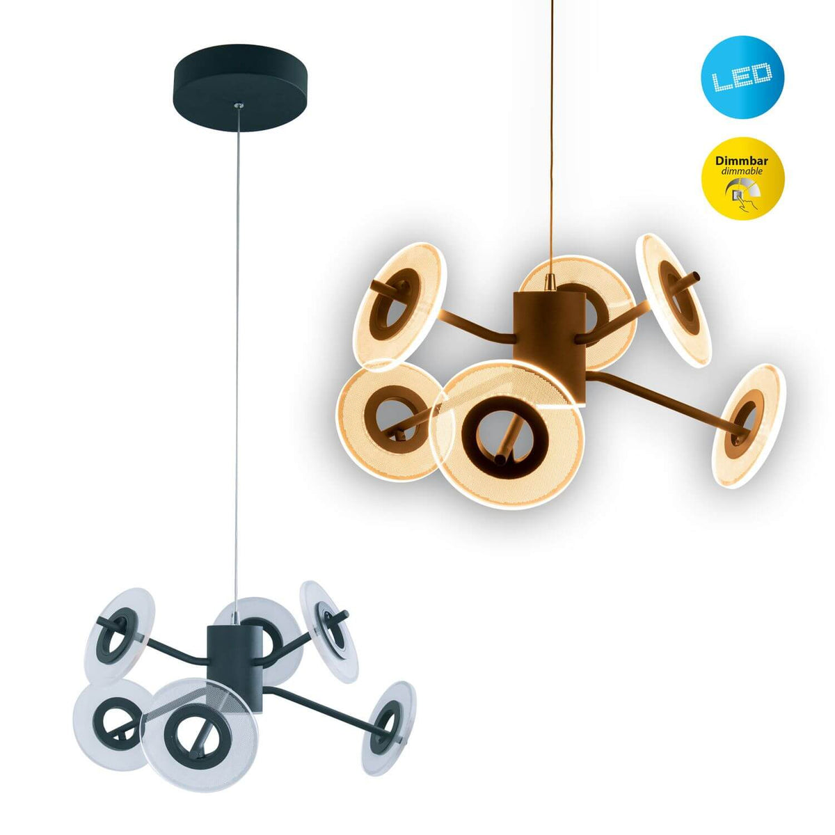 Suspension Discus noire