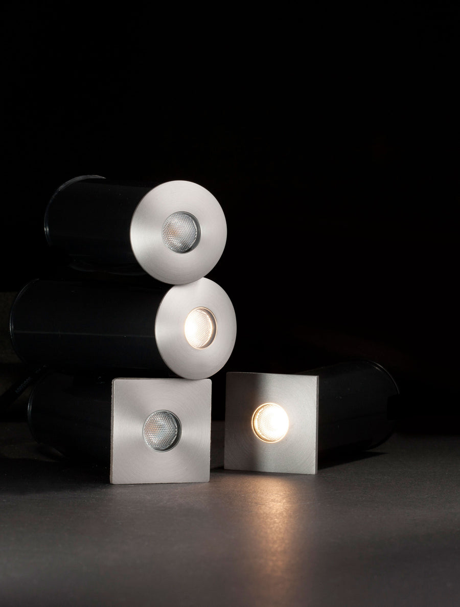 Luminaire extérieur Bang nickel, H 5,3 cm (9019212)