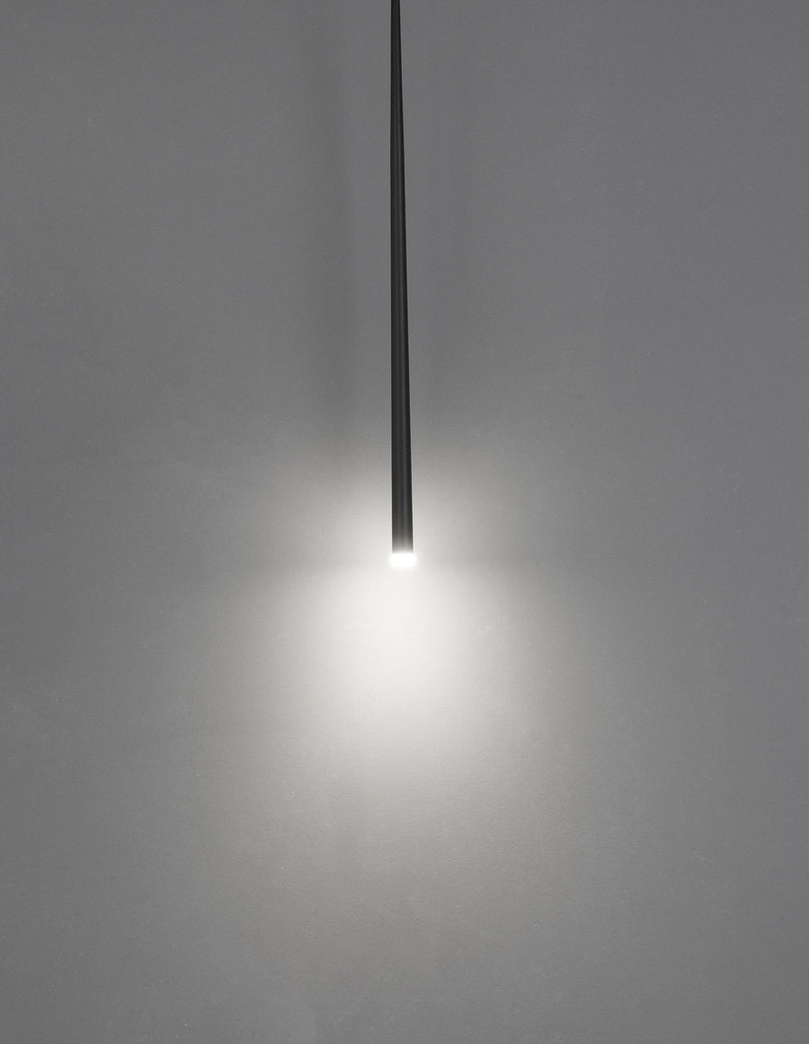 Suspension Giono noire, H 180 cm