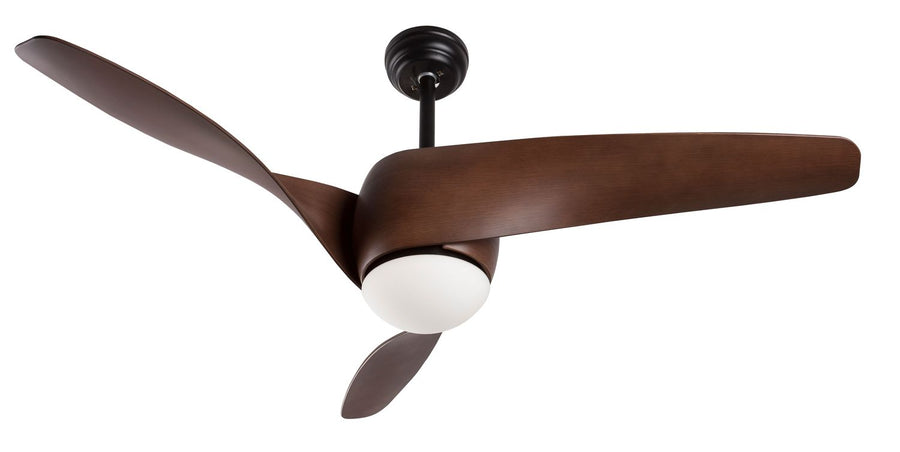 Ventilateur de plafond lumineux Breeze noir, verre