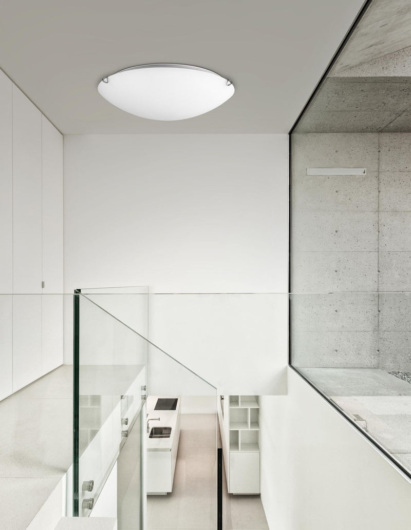 Plafonnier Anco 2 lumières blanc, verre