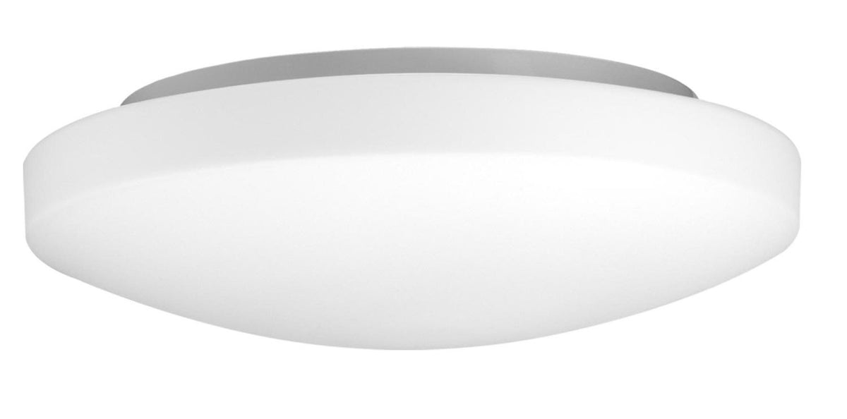 Plafonnier IVI 2 lumières blanc, verre, Ø 33 cm