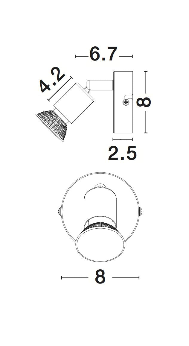 Plafonnier Base blanc