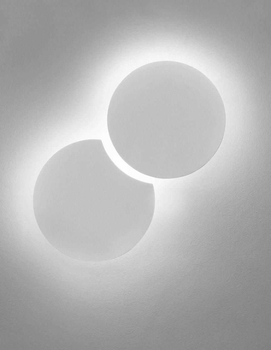 Schéma coté du luminaire rond, largeur et hauteur de quinze centimètres
