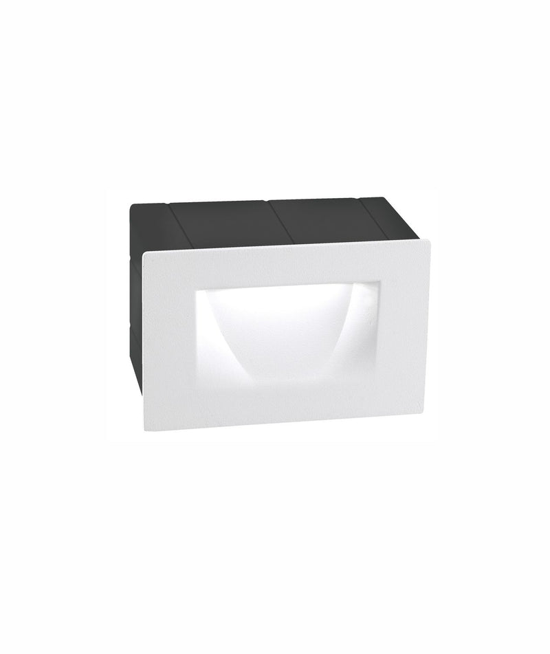 Applique extérieure Krypton blanche, L 11 cm