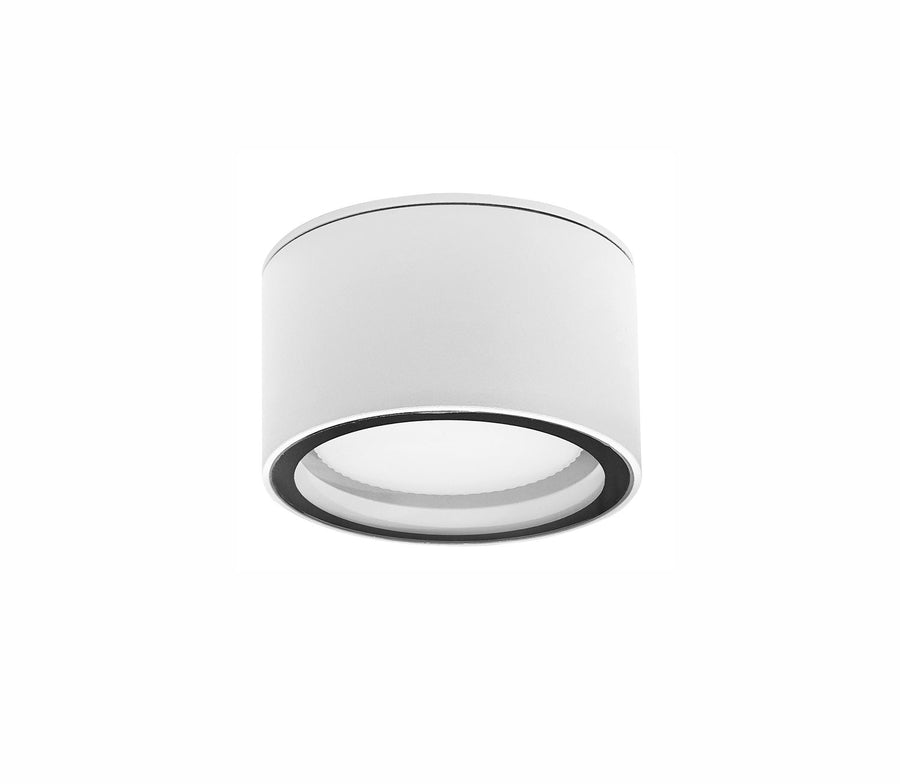 Plafonnier extérieur Focus blanc, verre