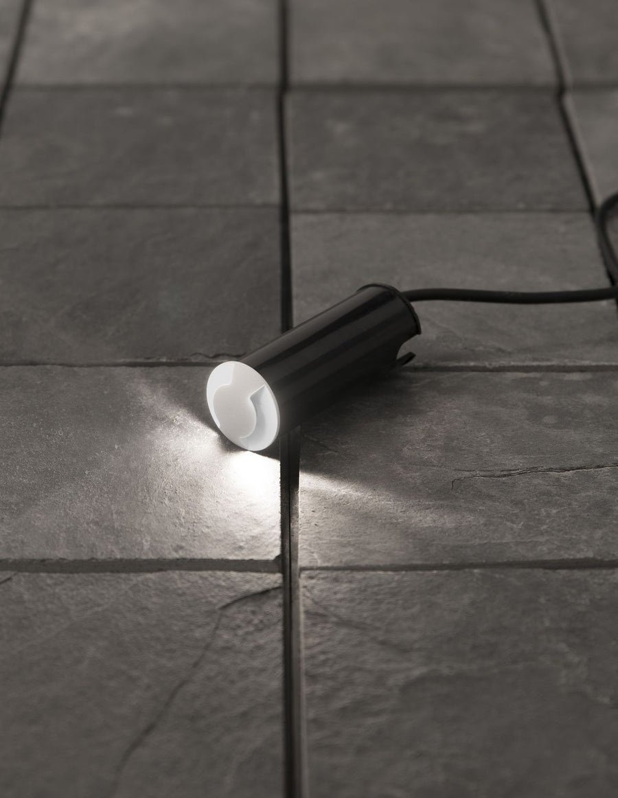 Luminaire extérieur Bang nickel, H 9 cm (8038801)