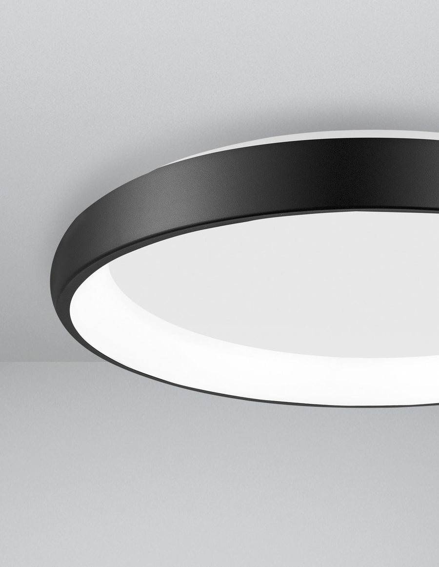 Plafonnier Albi noir, Ø 61 cm