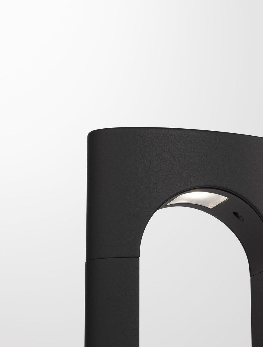 Borne extérieure Portal noire, H 30 cm