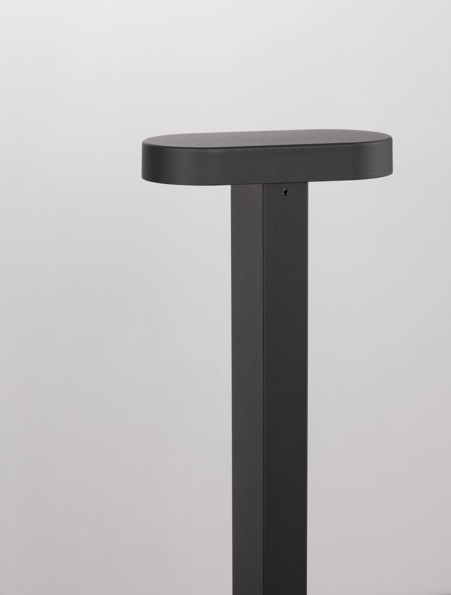 Borne extérieure Ofir noire, H 50 cm