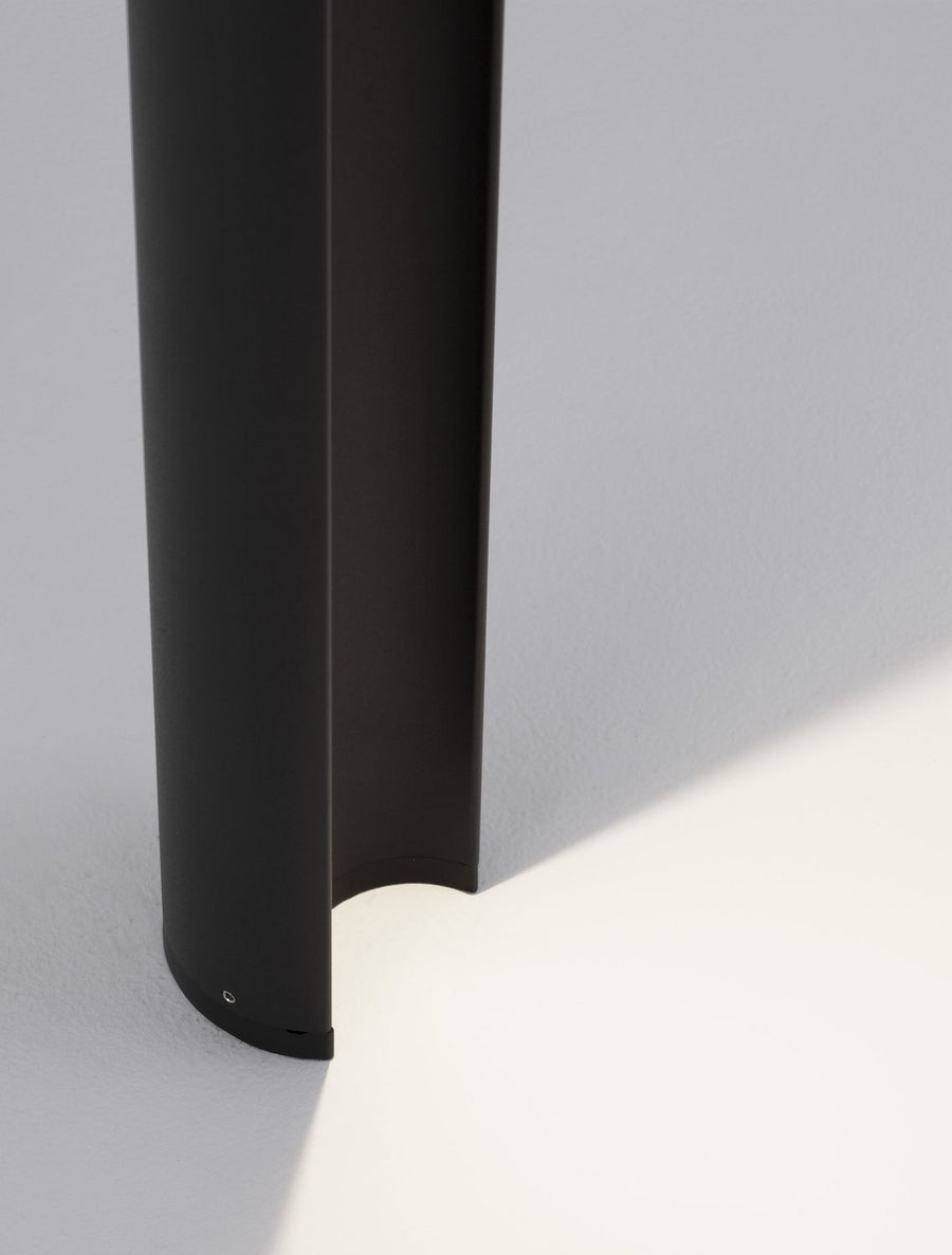 Borne extérieure Tien noire, verre, H 65 cm