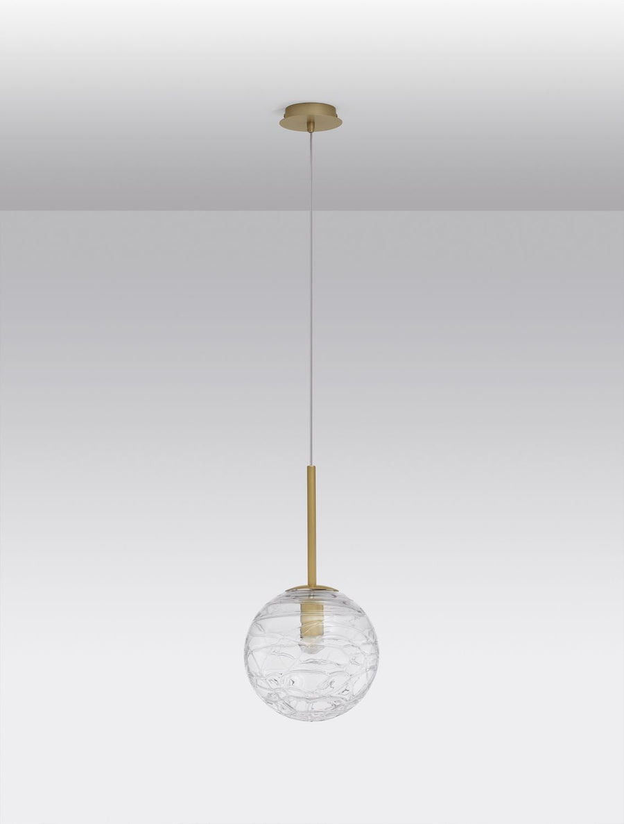 Suspension Coen dorée, verre (9006042)