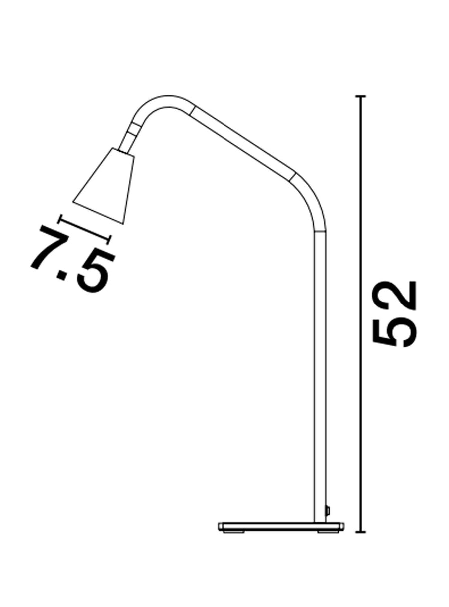 Lampe à poser Geko noire