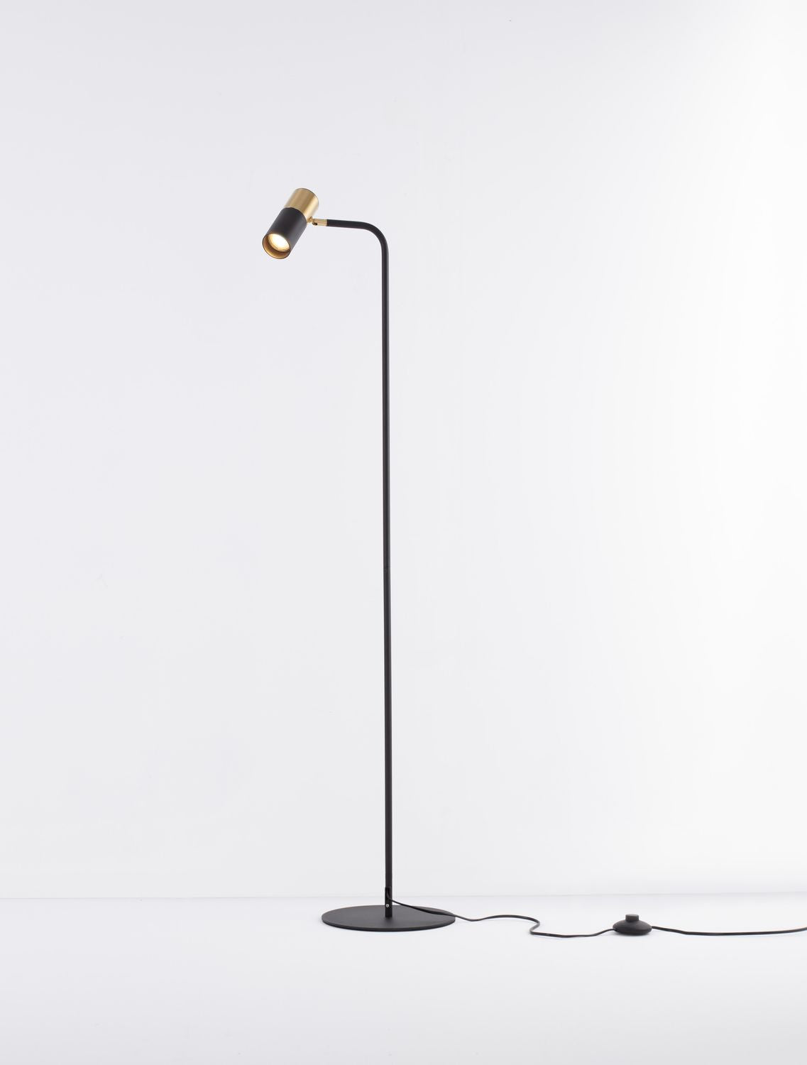 Lampadaire Pongo noir, H 135 cm