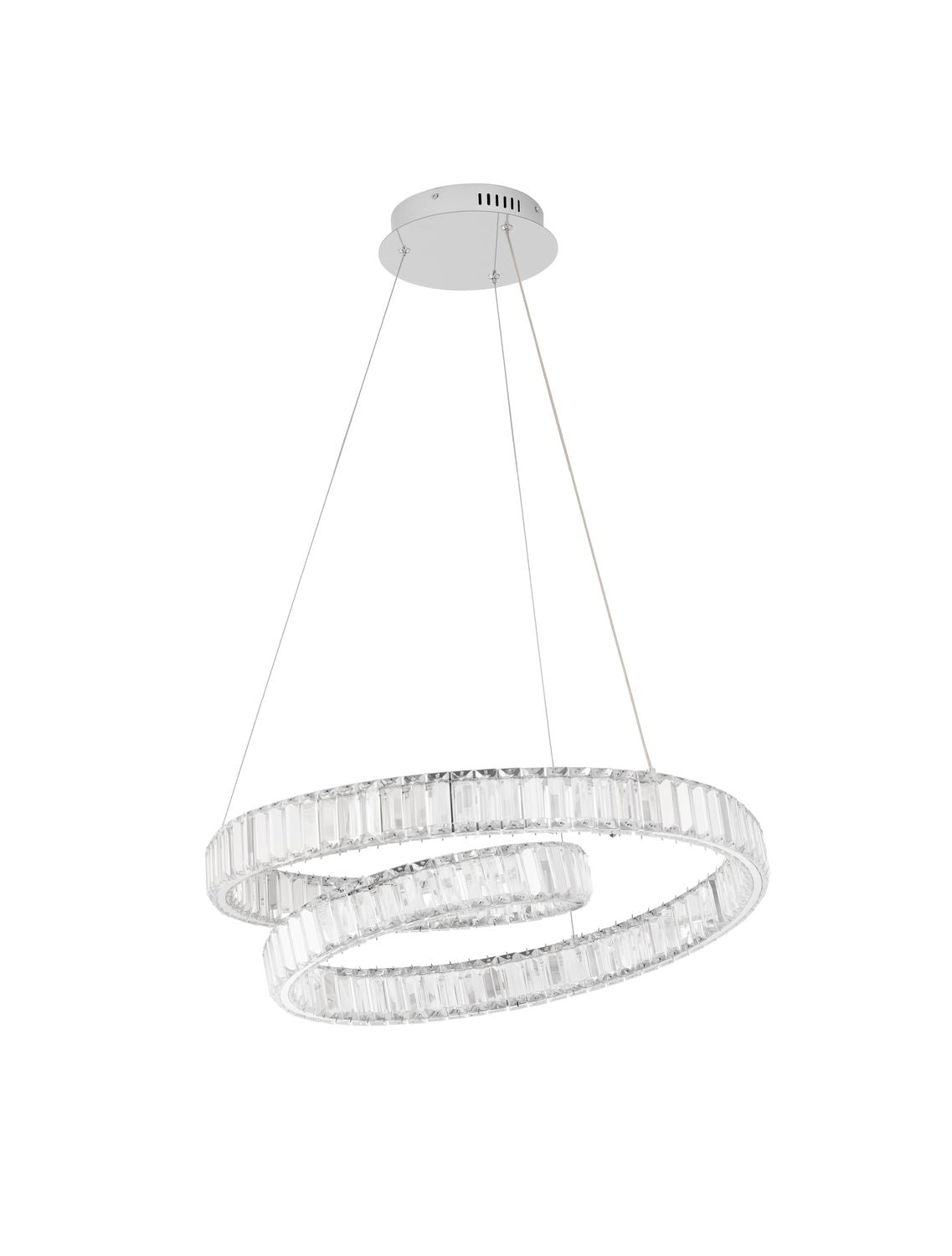 Suspension Conceto chromée, cristal (9019720)