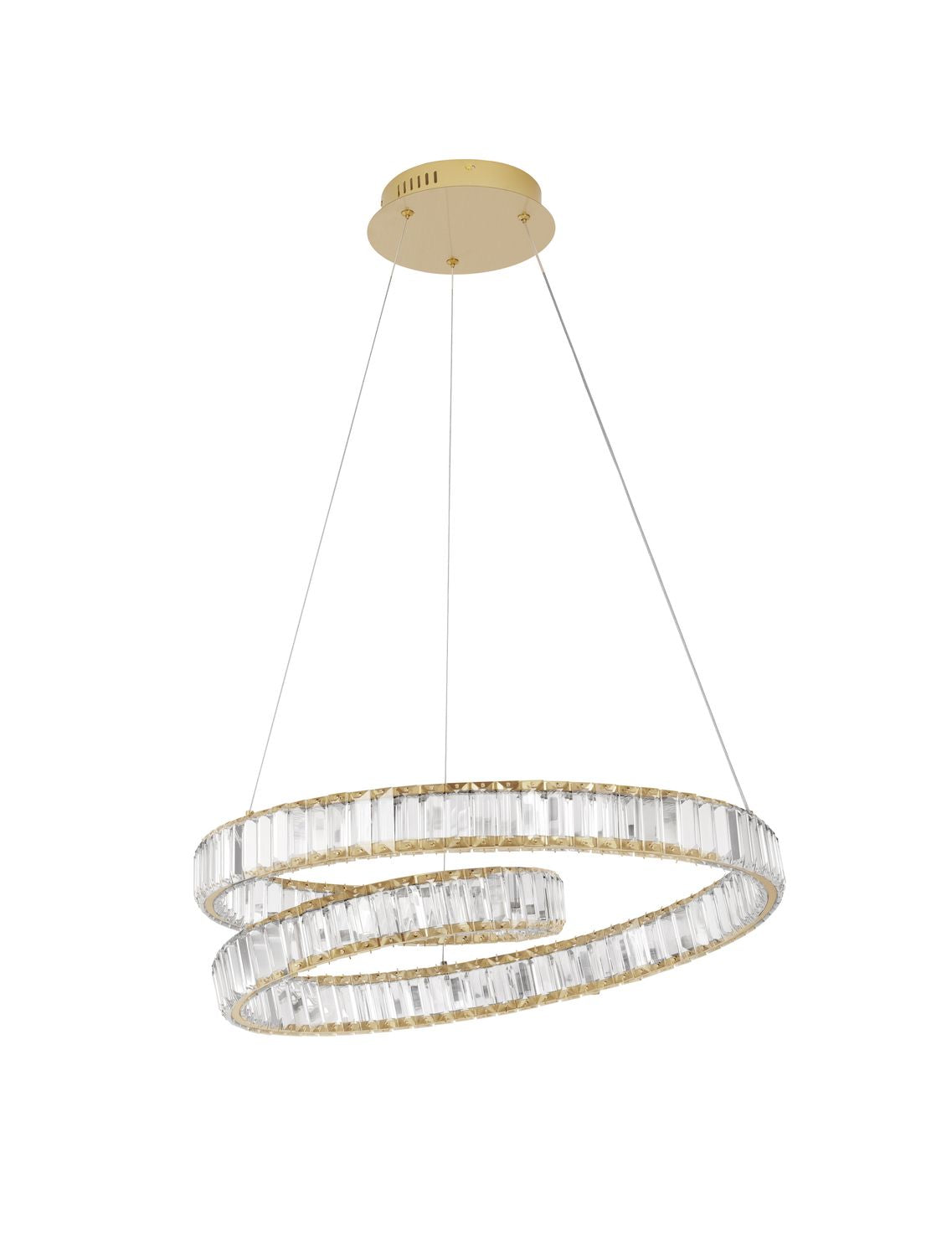 Suspension Conceto dorée, cristal (9019721)