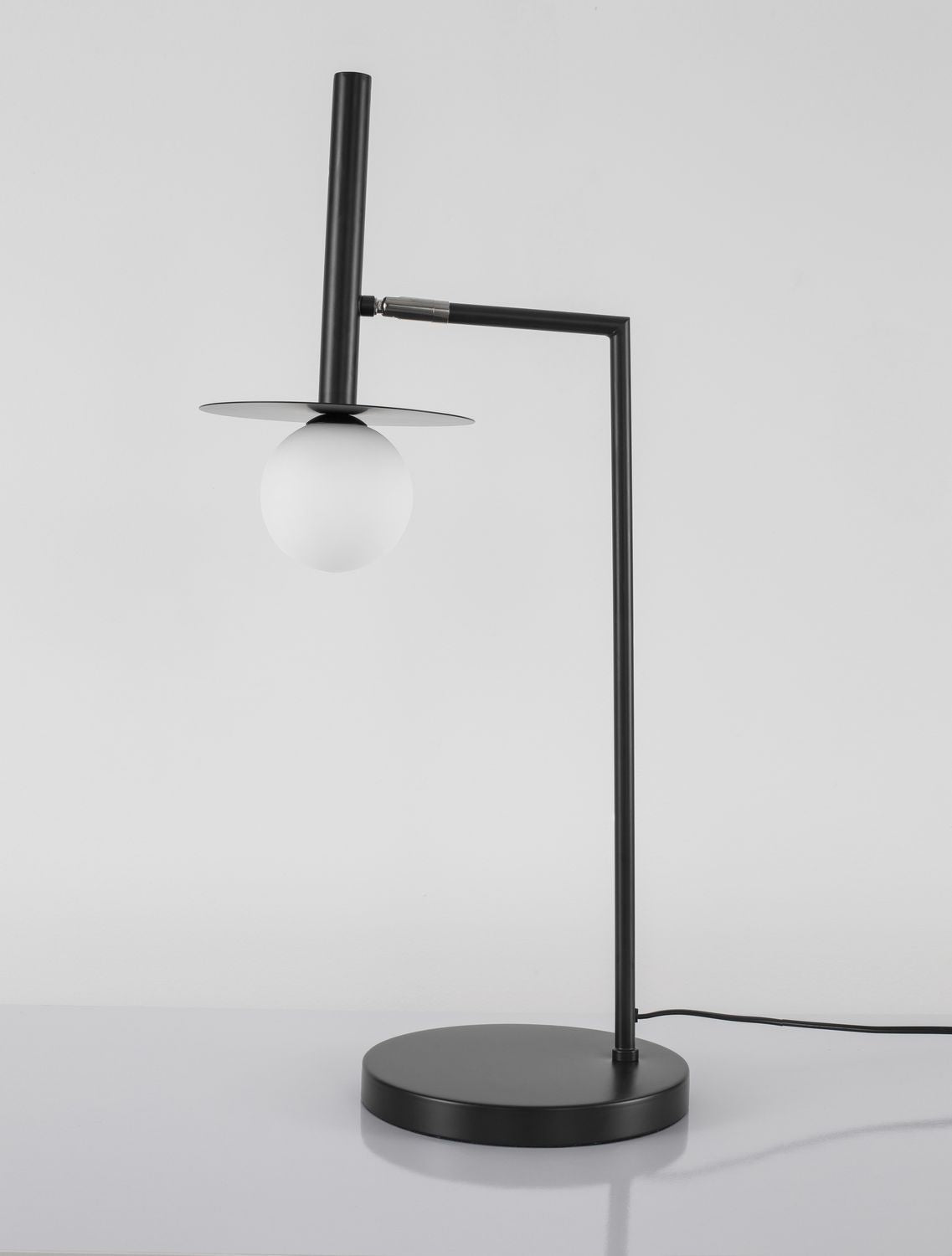 Lampe à poser Pielo noire, verre
