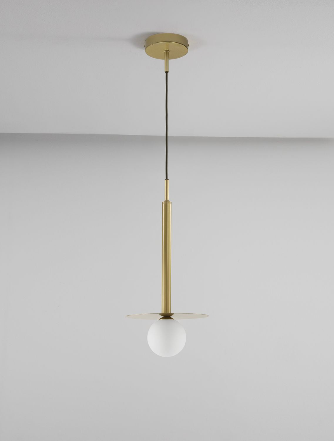 Suspension Pielo dorée, verre