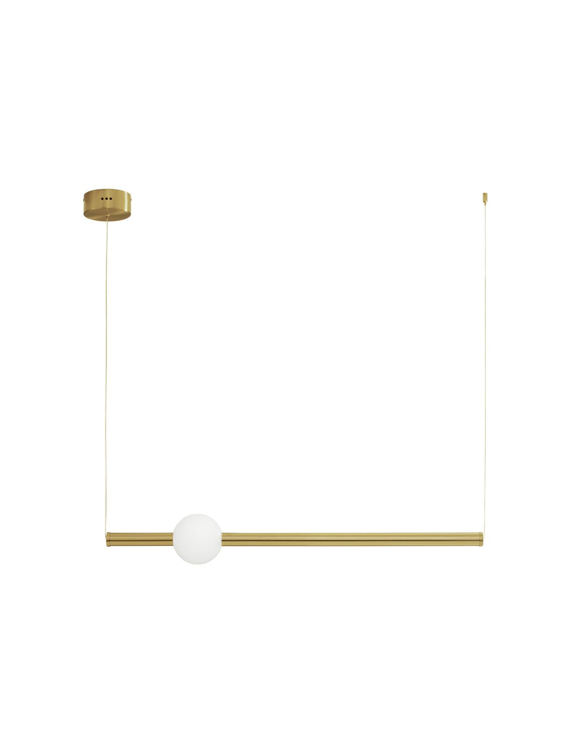 Suspension Neutron dorée, H 150 cm (9054452)
