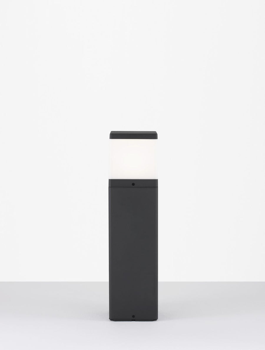Borne extérieure Ferron grise, H 50 cm