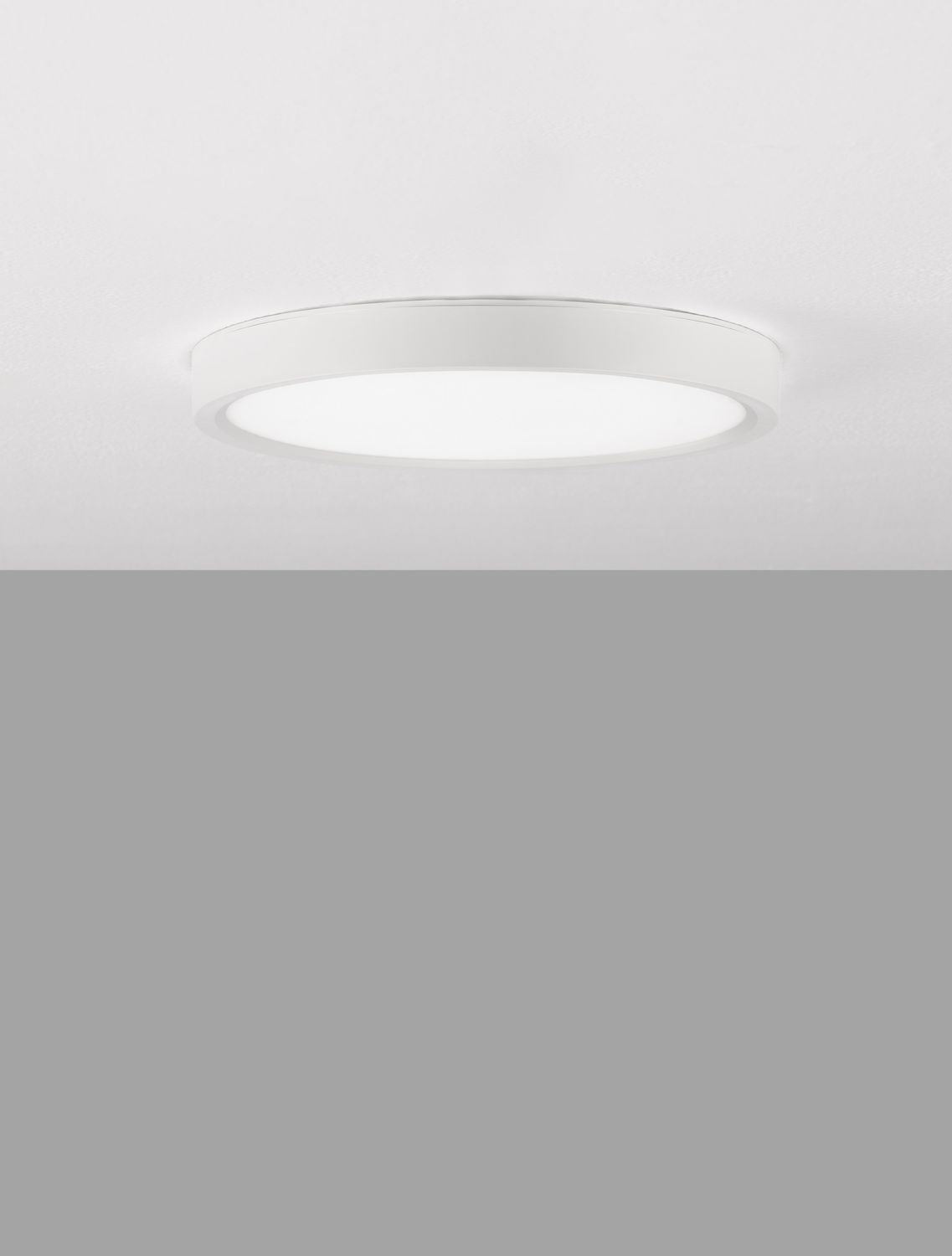 Plafonnier Dixie blanc, Ø 22 cm
