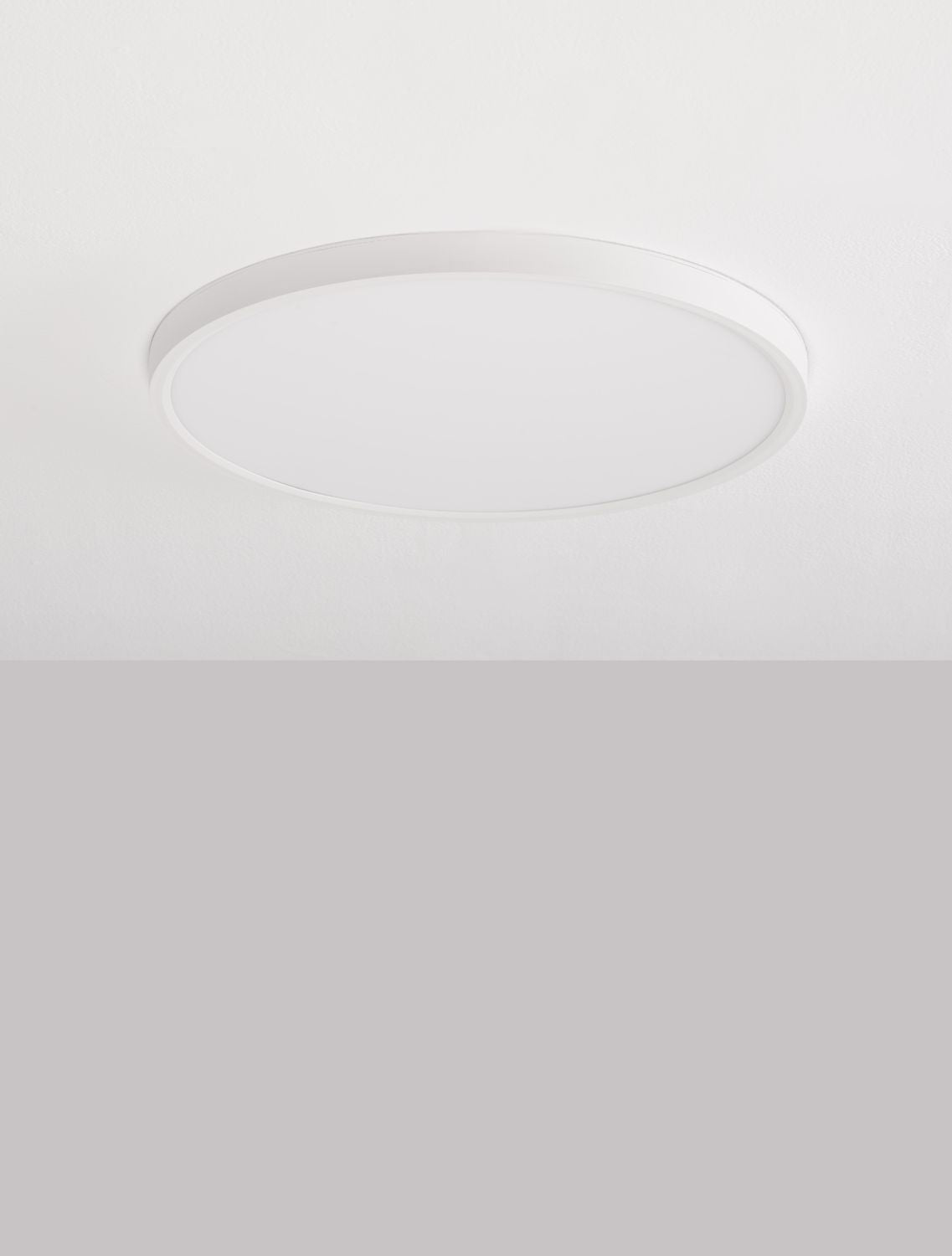 Plafonnier Dixie blanc, Ø 40 cm