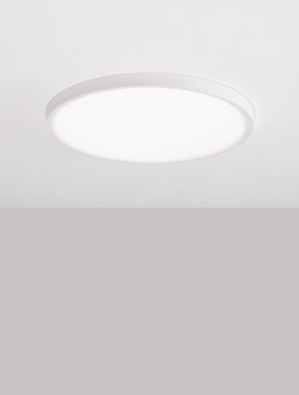 Plafonnier Dixie blanc, Ø 40 cm